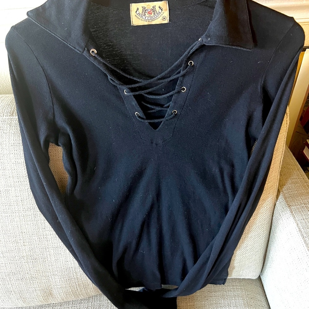 Juicy couture black blouse